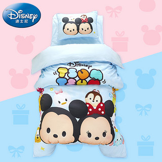 Disney 迪士尼 幼儿园被子三件套六儿童被褥纯棉被套宝宝午睡婴儿床上用品
