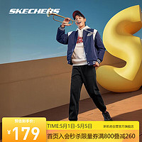 SKECHERS 斯凯奇 2023冬季男子长裤跑步休闲运动裤L124M029