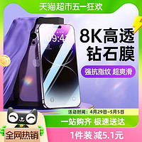 88VIP：GUSGU 古尚古 适用iPhone13/11/12钢化膜苹果14Promaxs/Xr全屏高清防摔抗指纹