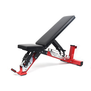 POWER DRAGON PD负角度健身椅哑铃凳调节凳卧推凳健身凳仰卧板仰卧起坐飞鸟凳 可调节凳2.0款（红色）