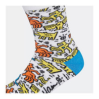 adidas NEO 男女同款跑步休闲舒适透气耐磨运动功能袜一双装中筒袜