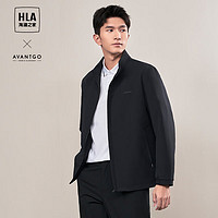 HLA 海澜之家 夹克男24轻商务经典系列印花外套男春季