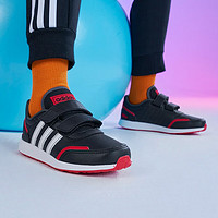 阿迪达斯 （adidas）童鞋VS SWITCH3魔术贴鞋子男女小童春秋轻运动 黑色/白色/红色 28码 165mm