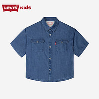 Levi's 李维斯 儿童童装衬衫LV2422268GS-001 河床蓝 160/76