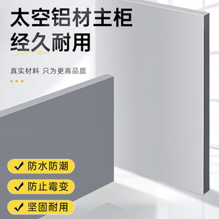 纳丽雅（Naliya）太空铝浴室柜组合小户型卫生间洗手盆洗漱台卫浴一体陶瓷盆洗脸盆 50cm陶瓷盆-无镜图二款