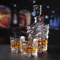 BOHEMIA 捷克BOHEMIA水晶玻璃威士忌杯创意洋酒杯红酒杯白兰地杯酒具套装 2个威士忌杯+1个酒樽