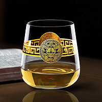 Glass 高斯 捷克进口水晶玻璃轻奢洋酒杯高档龙年高端威士忌酒杯礼盒套装 单只品鉴 22K真金龙