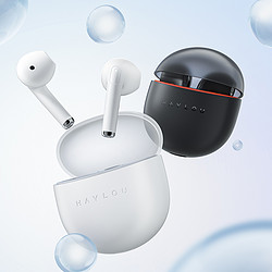 HAYLOU 嘿嘍 X1 Neo半入耳式藍牙耳機藍牙5.3音樂游戲 冰霧白