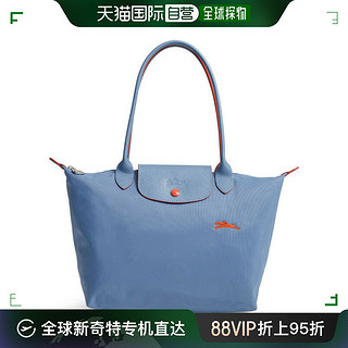 LONGCHAMP 珑骧 欧洲Longchamp珑骧LePliage女士蓝色牛皮大容量饺子包手提包