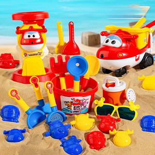 abay 儿童沙滩玩具车宝宝戏水挖沙土工具 8件套