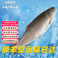 龙羊峡【冰鲜】青海三文鱼整条礼盒 2.6-3kg 虹鳟 源头直发生鲜鱼类礼盒 冰鲜整鱼分切 2.8kg (2.7-2.8kg)