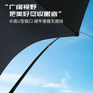 simago喜曼多钓鱼伞遮阳伞万向防雨防紫外线防晒防风钓伞黑胶加厚1.8米