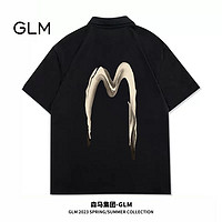 百亿补贴：GLM 森马集团GLM潮牌Polo衫重磅短袖t恤男款夏季美式休闲翻领体恤半袖