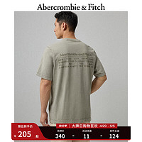 ABERCROMBIE & FITCH男装女装装 24春夏 美式风复古T恤 359280-1 绿色 L (180/108A)