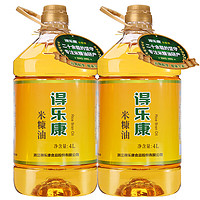 得乐康 米糠油稻米油4L*2桶稻谷油食用油家用桶装粮油烹饪炒菜用油