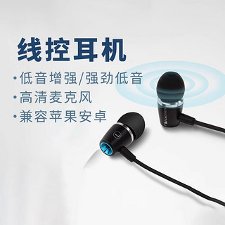 Nakamichi 那咔咪基 中道有线耳机type-C通用苹果安卓线控低音入耳式立体声