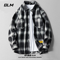 百亿补贴：GLM 森马集团品牌GLM格子衬衫男秋季新品港风学生潮流休闲衬衣外套