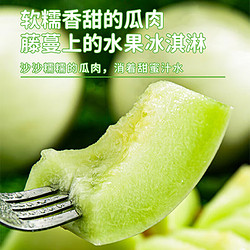 榴王爷 新鲜当季冰淇淋山东玉菇甜瓜生鲜水果源头直发整箱 约4.5-5斤(2枚装)