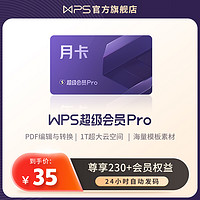 WPS超级会员PRO套餐月卡31天官方正版图片设计PPT模板总结汇报