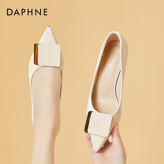 DAPHNE 达芙妮 女鞋2024年春季新款高跟鞋女夏季细跟气质职业通勤尖头单鞋