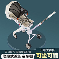芬草颜 溜娃神器儿童婴儿轻便可折叠遛娃神器带娃出门宝宝简易三轮手推车