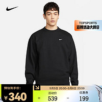 NIKE 耐克 男子加绒圆领上衣 SOLO SWOOSH DX1362-010 L