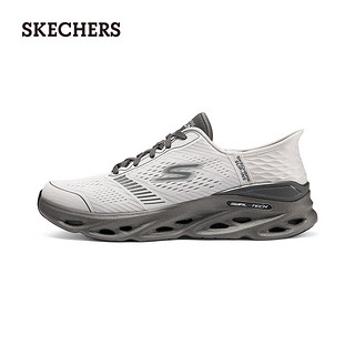 斯凯奇（Skechers）小黄人联名闪穿逐浪夏季男鞋一脚蹬跑步鞋220909 灰色/炭灰色/GYCC 39.5