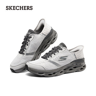 斯凯奇（Skechers）小黄人联名闪穿逐浪夏季男鞋一脚蹬跑步鞋220909 灰色/炭灰色/GYCC 39.5