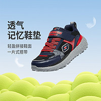 百亿补贴：SKECHERS 斯凯奇 新款儿童鞋魔术贴休闲鞋男童运动鞋低帮轻便403686L