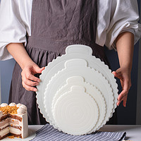 美涤 蛋糕底托垫 重复使用 4/6/8/10寸 5只入 ABS材质 家用塑料垫片