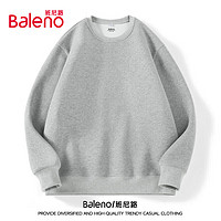 Baleno 班尼路 宽松圆领卫衣男早秋潮流oversize大码上衣男士休闲百搭纯色外套