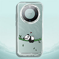 斐佧思 适用Mate60Pro系列 熊猫遥遥 透明硅胶手机壳