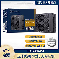 SilverStone 银昕 银欣 HA1200R-PM 白金牌1200W原生ATX 3.0全模组PCIe5.0游戏电源