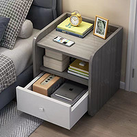 福思源 床头柜现代简约小型置物架简易主卧室新款收纳储物柜床边小