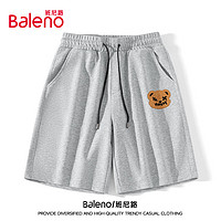 Baleno 班尼路 男士短裤夏季青少年纯棉大码宽松休闲简约五分裤运动跑步男沙滩裤