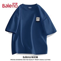 Baleno 班尼路 短袖男220G重磅纯棉潮牌印花宽松显瘦上衣休闲透气夏季t恤男