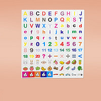 Flybook 飞博士 磁力数字教具贴大小写26个英文字母磁性贴儿童早教益智玩具英语字母（大写+小写)+数字 大号
