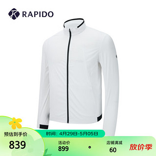 Rapido 雳霹道 夏季男子高尔夫一体织夹克立领运动外套CN2339Z02 白色 180/96A XL