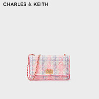 CHARLES & KEITH CHARLES&KEITH菱格链条斜挎包单肩包小方包包女包婚包生日礼物