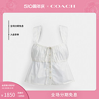 COACH 蔻驰 女士棉质纯色上衣