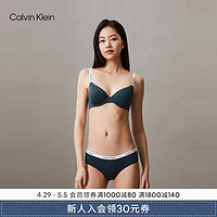 Calvin Klein内衣【焦点引力带】24春夏女士交叉美背薄垫全罩杯文胸QF7766AD CKP-黛蓝 38B 38/85B