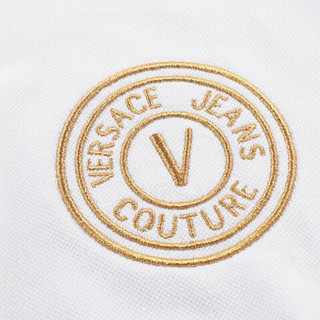 范思哲Versace Jeans Couture24春夏女士V-EMBLEM刺绣连衣裙 白色 M