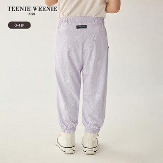 Teenie Weenie Kids小熊童装24夏季男宝宝休闲亲肤可爱长裤 紫色 120cm