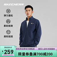 SKECHERS 斯凯奇 男空气棉外套运动防风户外跑步骑行P423M097 02MZ S