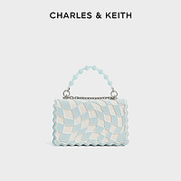 CHARLES & KEITH CHARLES&KEITH女包CK2-80770564拼色棋盘格链条单肩斜挎小方包女