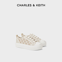CHARLES & KEITH CHARLES&KEITH24夏季新款SL1-70900039厚底休闲板鞋系带帆布鞋女