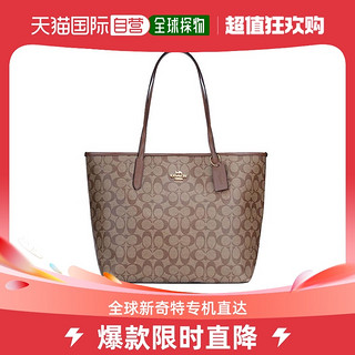 COACH 蔻驰 香港直发Coach蔻驰Zip Top Tote系列女士单肩包大容量5696IME74