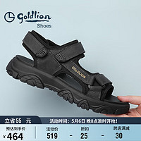 金利来（goldlion）凉鞋男24夏季透气户外鞋舒适轻便沙滩鞋G542420317TRF碳灰色41 炭灰色
