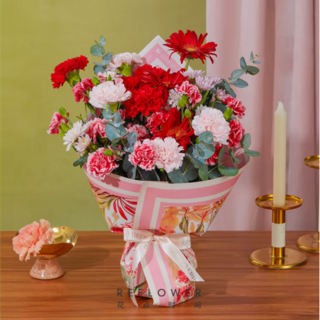 母亲节鲜花 红粉色系花束 5月9日-12日期间收花