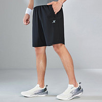XTEP 特步 男裤简约宽松短裤舒适运动裤跑步运动裤男针织中裤